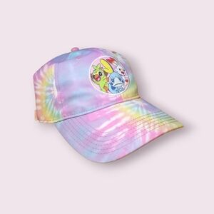 Pokémon Galar Starters Tie Dye baseball hat